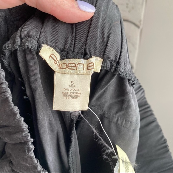 NWT Arden B Black convertible silky pants - Picture 4 of 11